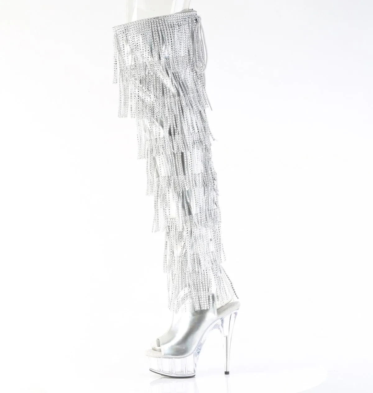 DELIGHT-3017HG-RSF Silver Holo Metallic Pu/Clear