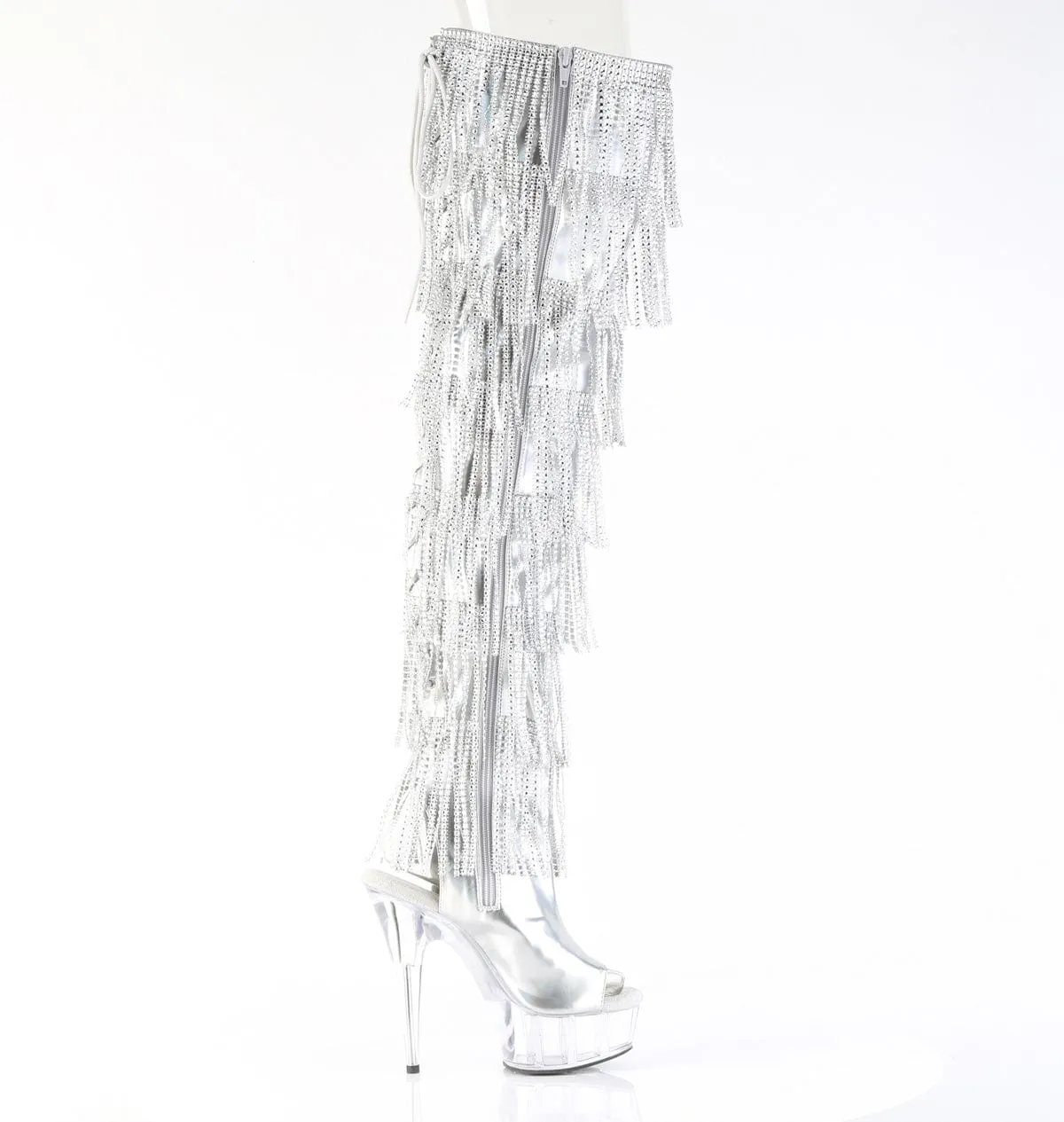 DELIGHT-3017HG-RSF Silver Holo Metallic Pu/Clear