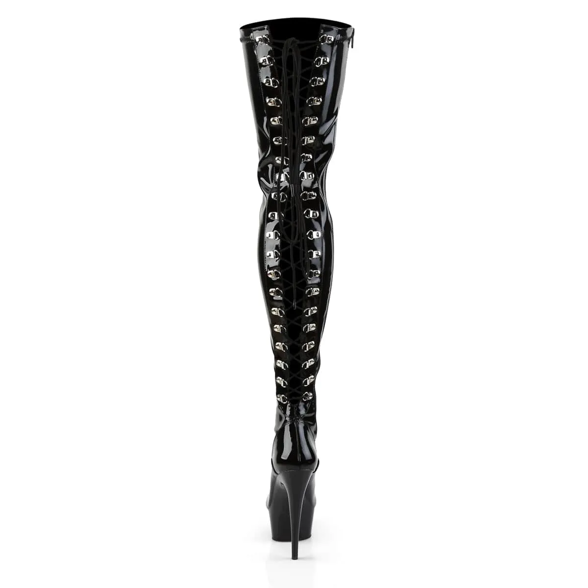DELIGHT-3063 Black Stretch Patent/Black