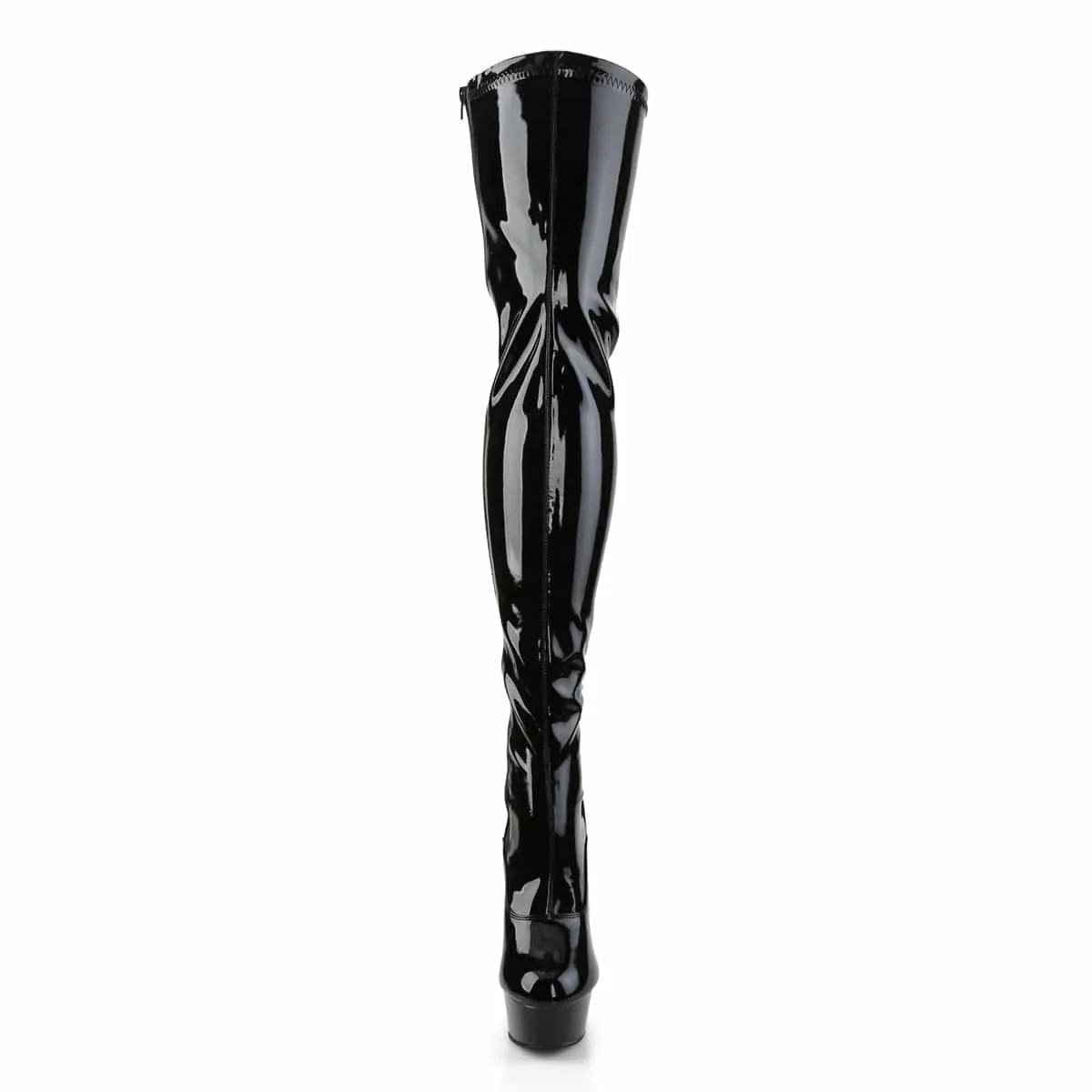 DELIGHT-3063 Black Stretch Patent/Black