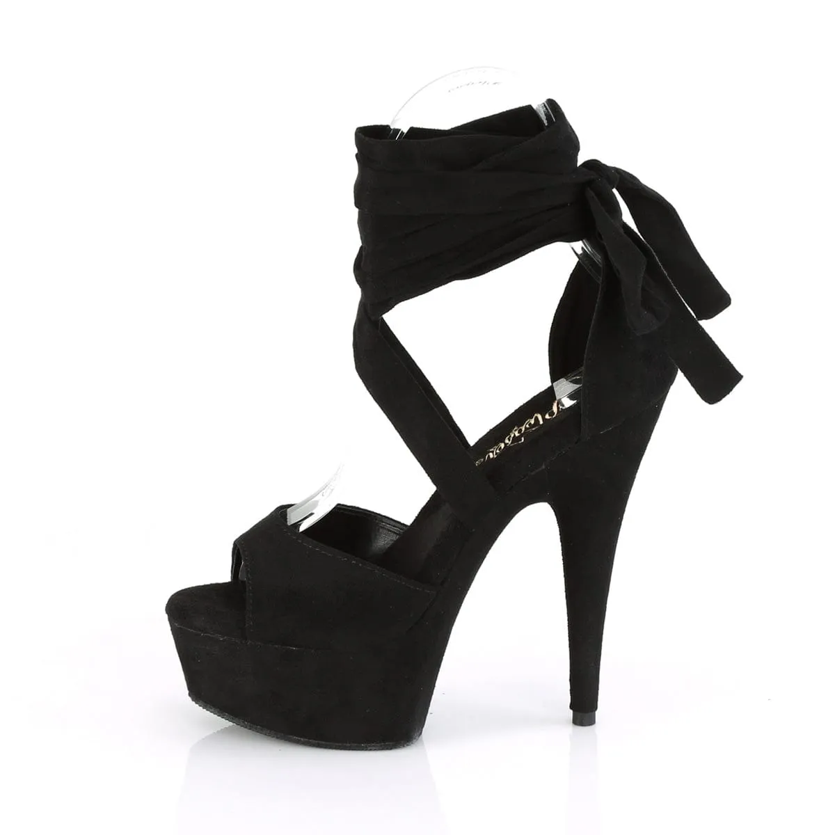 DELIGHT-679 Black Faux Suede/Black Faux Suede