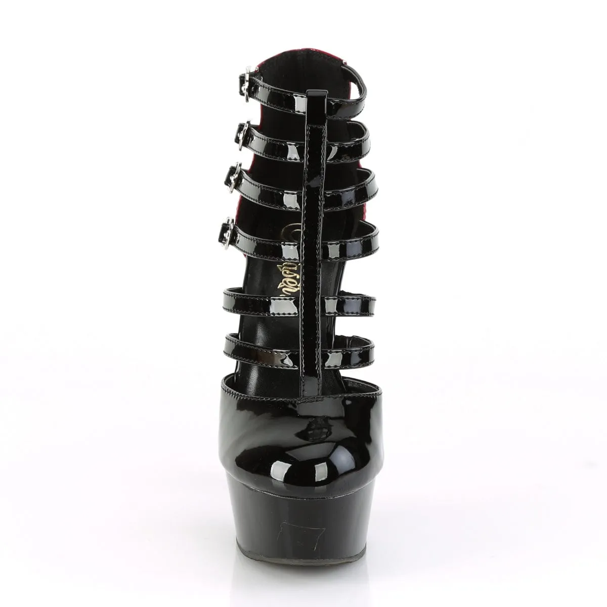 DELIGHT-695 Black-Red Patent/Black