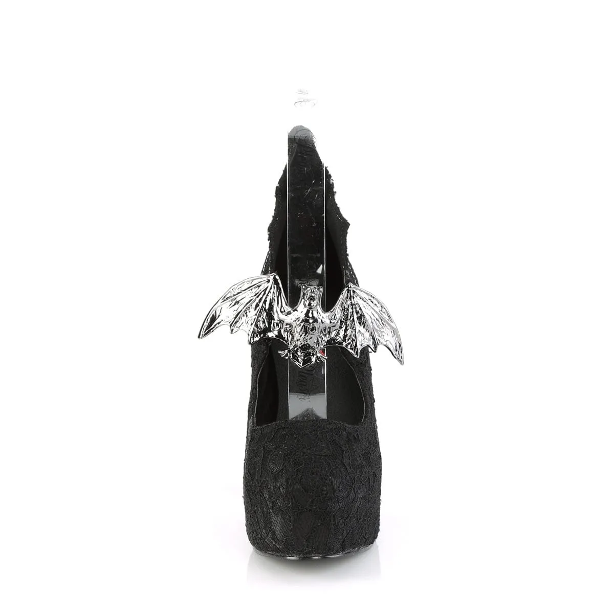 DEMON-18 Black Satin-Black Lace