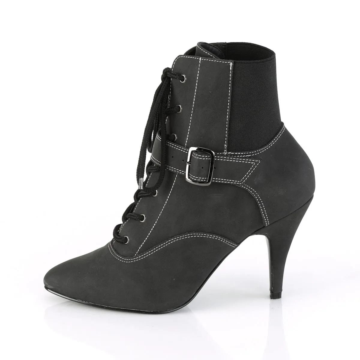 DREAM-1022 Black Faux Nubuck Leather
