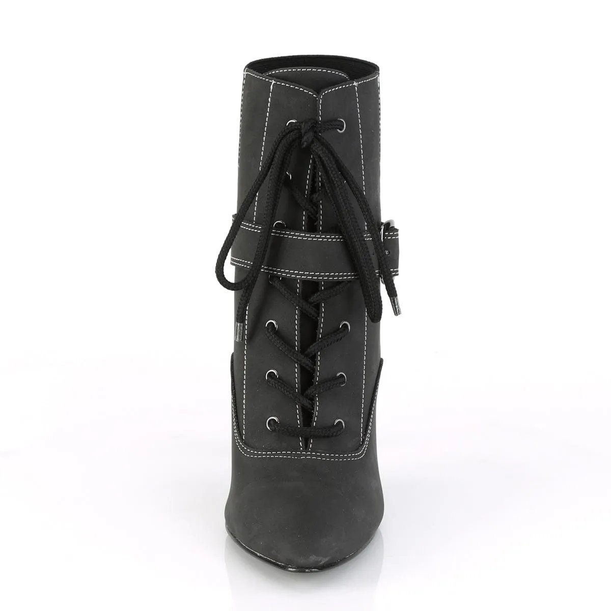 DREAM-1022 Black Faux Nubuck Leather