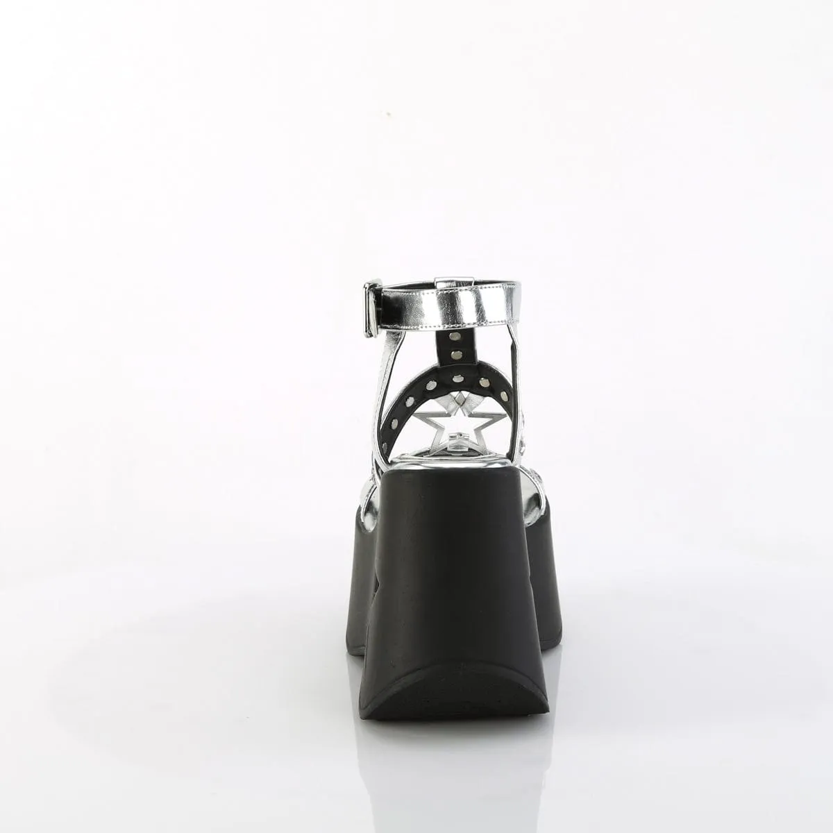 DYNAMITE-12 Silver Metallic Vegan Leather