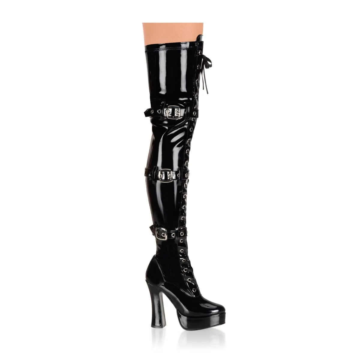 ELECTRA-3028 Black Stretch Patent