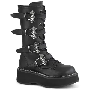 EMILY-322 Black Vegan Leather
