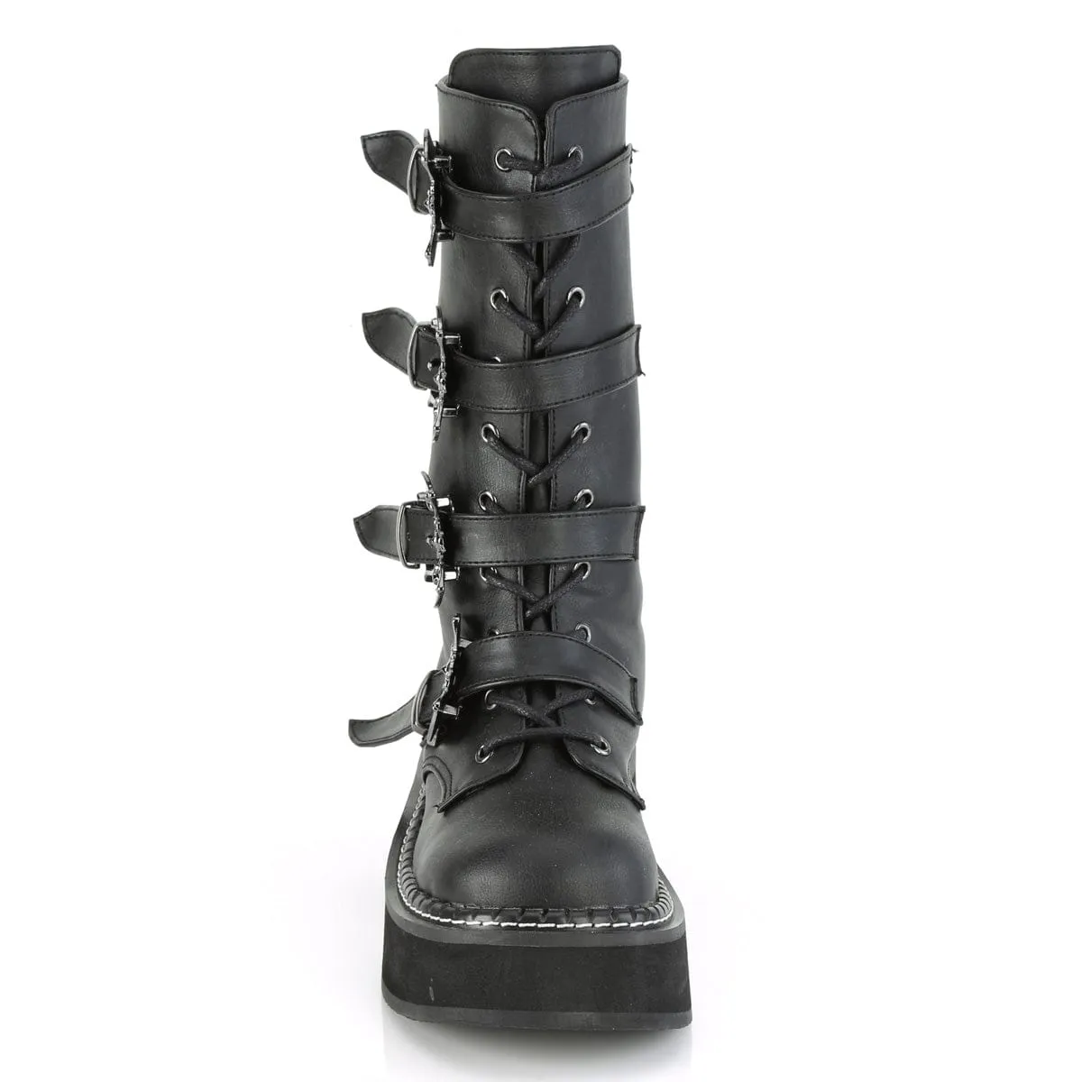 EMILY-322 Black Vegan Leather