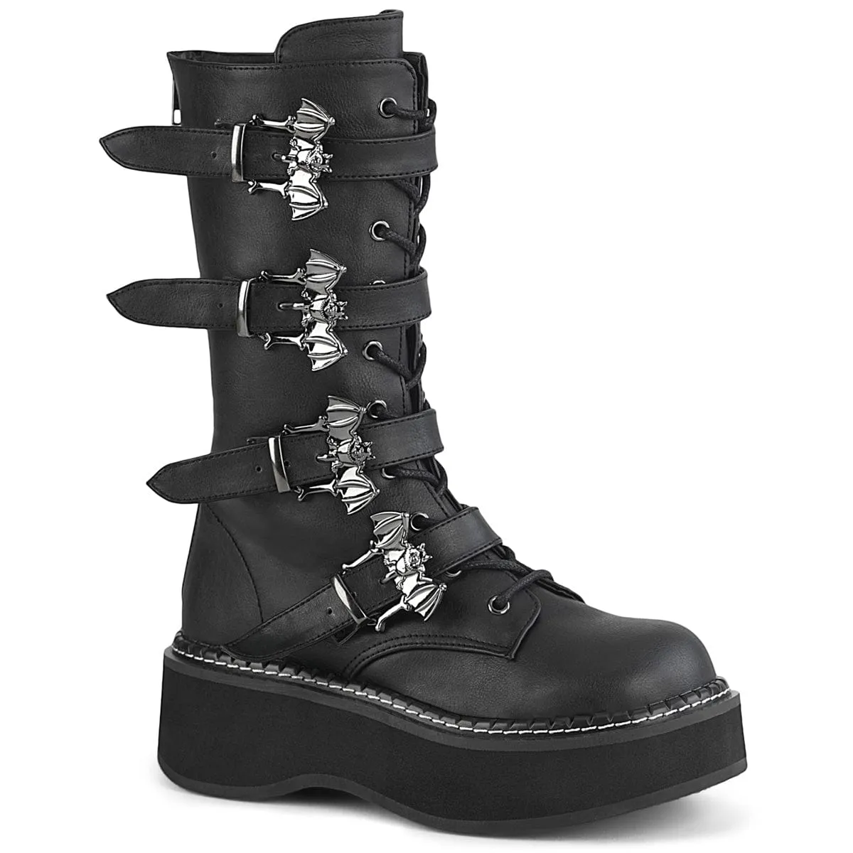EMILY-322 Black Vegan Leather