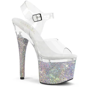 ESTEEM-708DM Clear/Clear-Silver AB Rhinestones