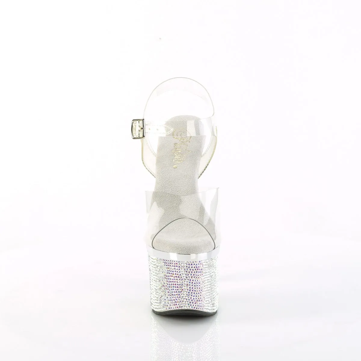 ESTEEM-708DM Clear/Silver Chrome-Silver AB Rhinestones