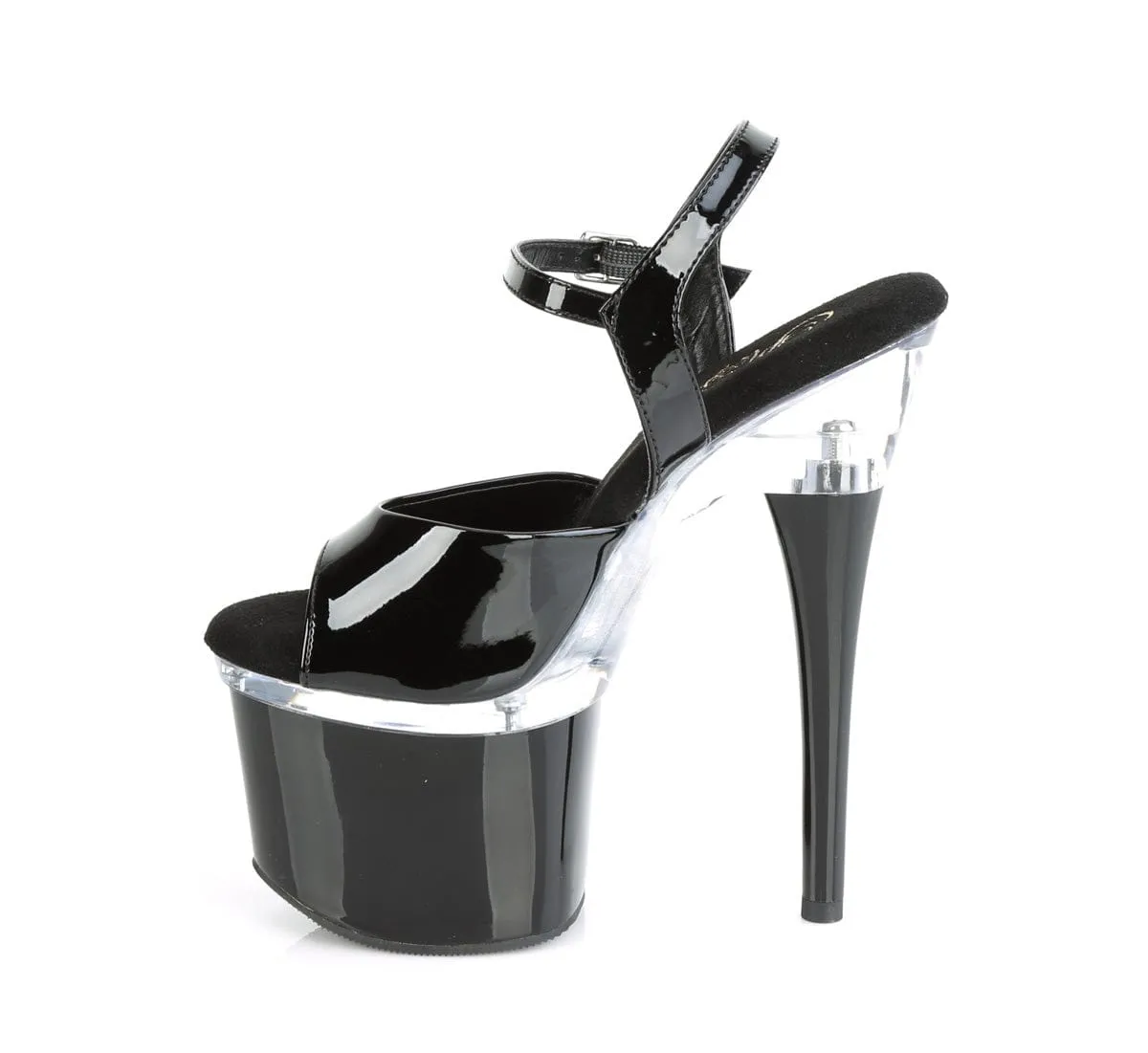 ESTEEM-709 Black Patent/Clear-Black