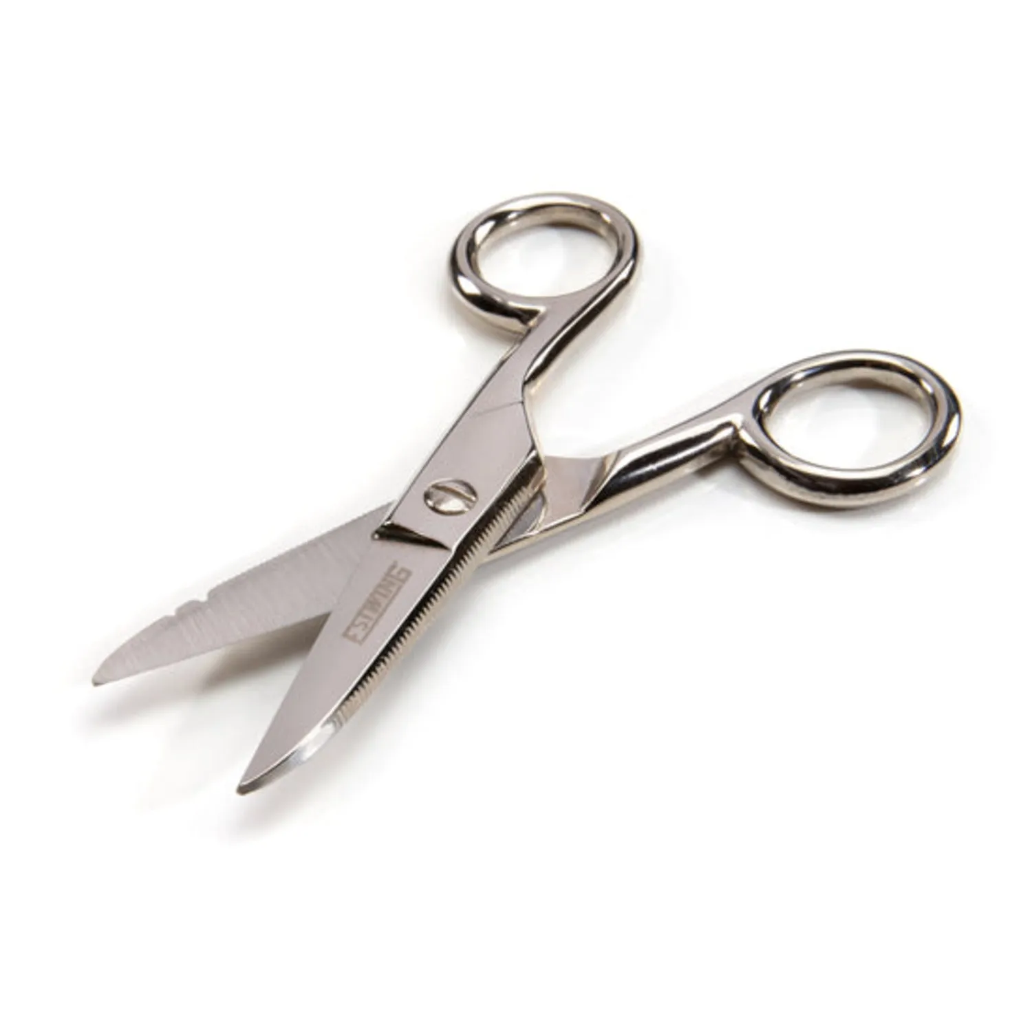 Estwing 42467 Serrated Blade Cable Splicing Scissors and Sheepsfoot Cable Splicing Knife Combo Set with Leather Belt Sheath