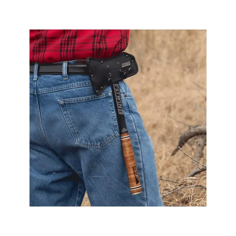Estwing ETA Black Eagle Leather Grip Tomahawk Axe