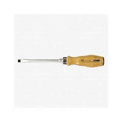 Felo 0715718032 Slotted Wood Handle Screwdriver