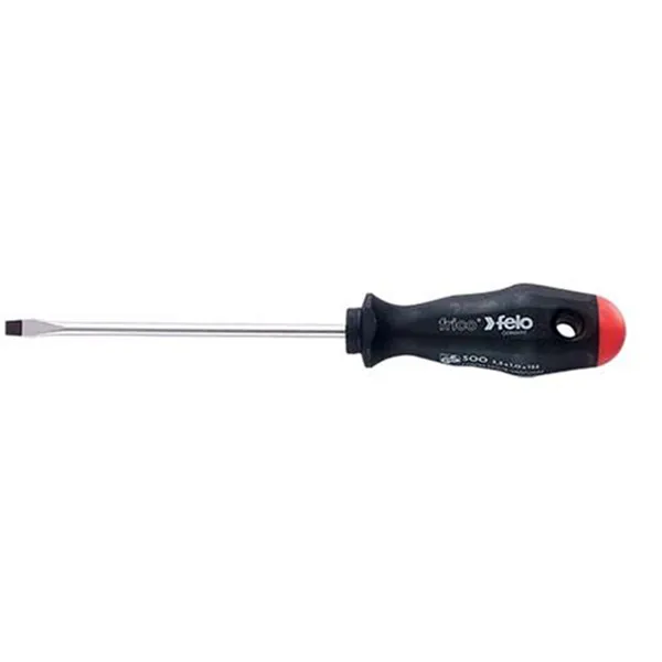 Felo 0715722093 3.5mm x 4" Slotted Screwdriver, 500 Series, 2 Component Handle