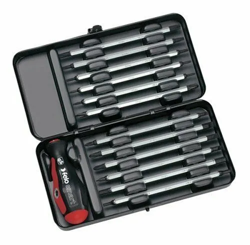 Felo 0715750630 13 Piece Smart Set in StrongBox Slotted, Phillips, Hex, & TORX