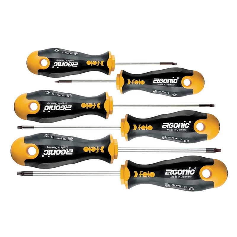Felo 0715753165 Ergonic TORX Screwdrivers Set, 6 Piece