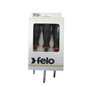 Felo 0715753523 Slotted & Phillips Screwdriver Set, 3 Piece