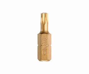 Felo 0715750226 T25 x 1" TORX Tin Bit on 1/4" Stock