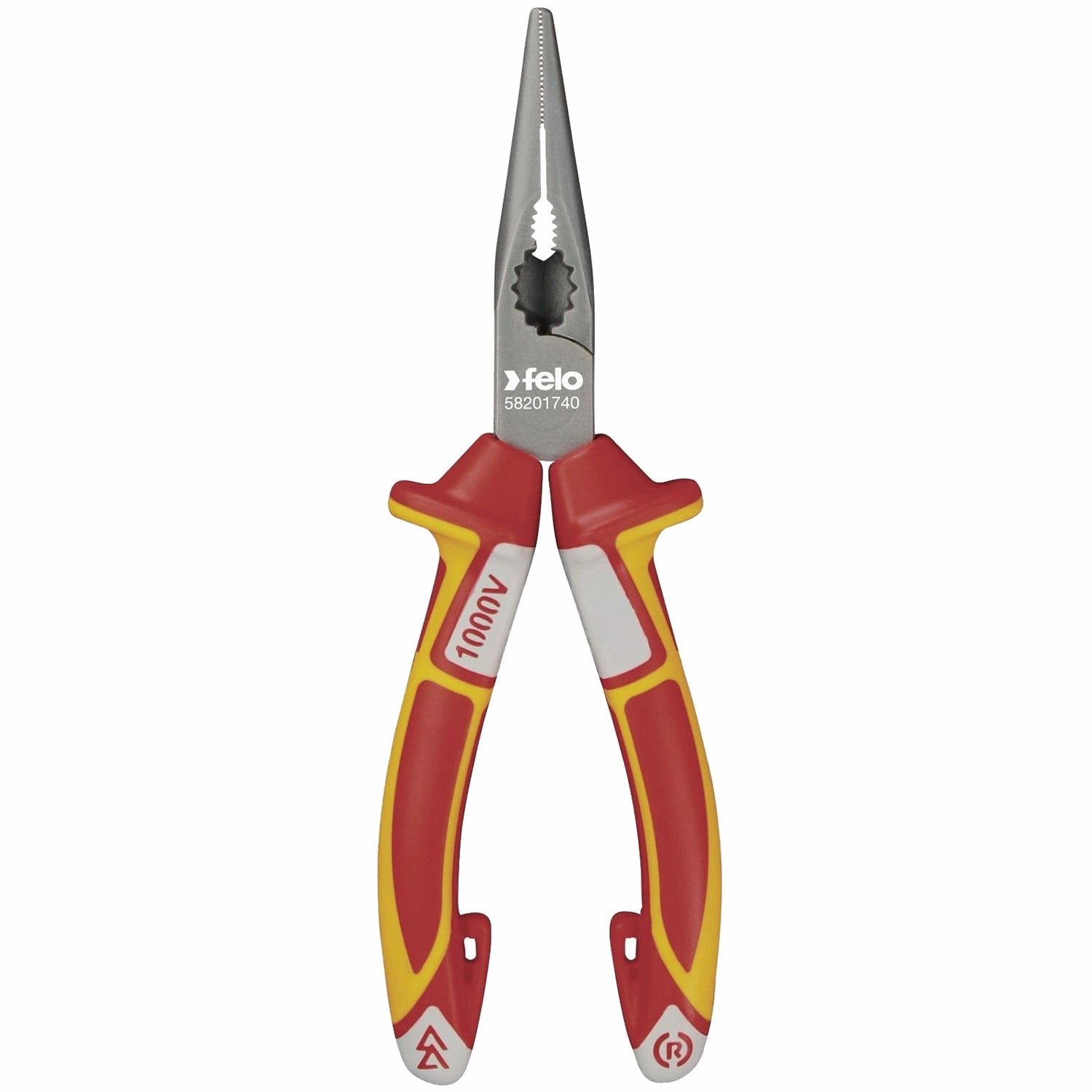 Felo 0715764289 8 in. Chain Nose Radio Pliers VDE