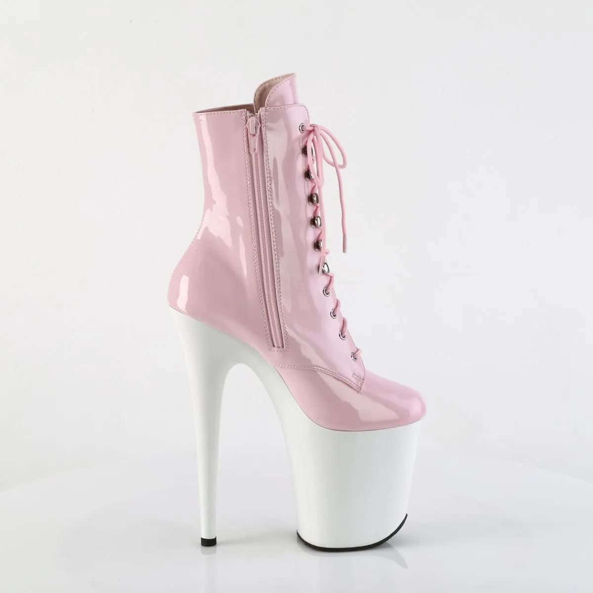 FLAMINGO-1020 Baby Pink Patent/White