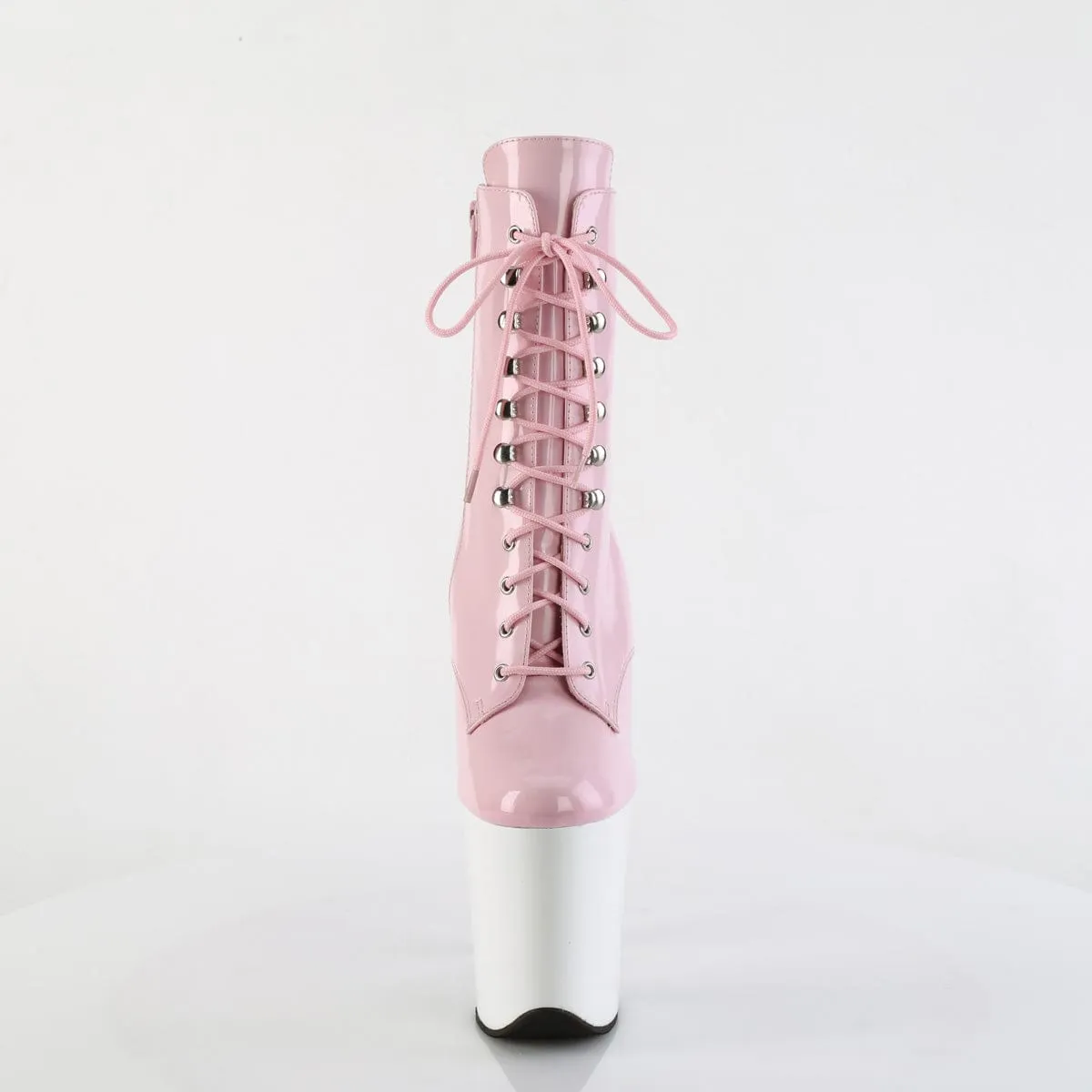 FLAMINGO-1020 Baby Pink Patent/White