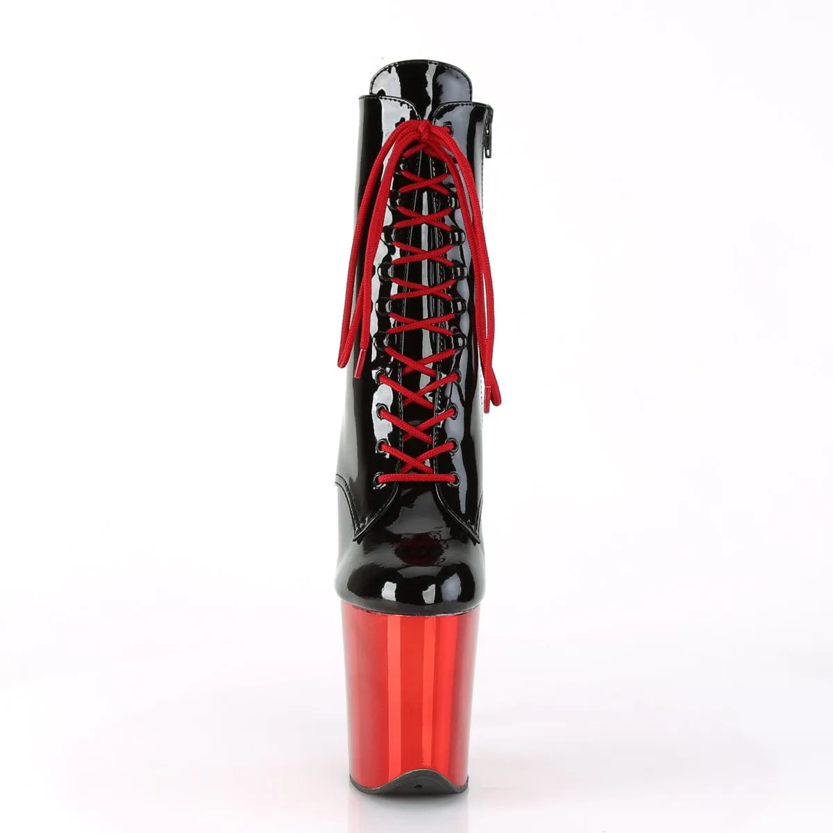 FLAMINGO-1020 Black Patent/Red Chrome