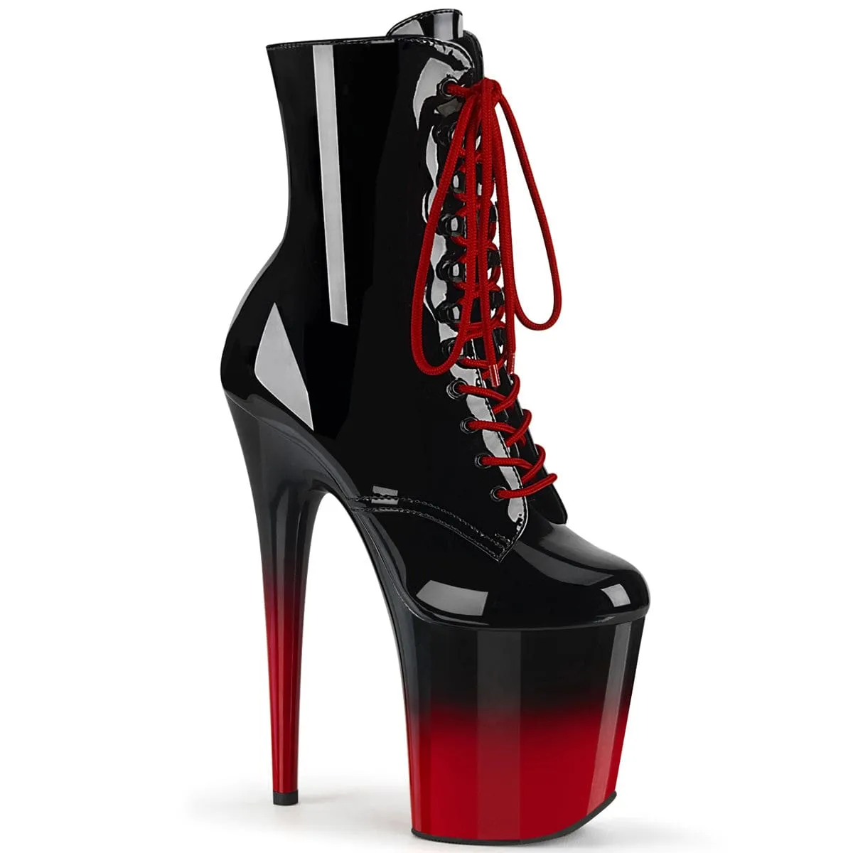 FLAMINGO-1020BR-H Black Patent/Black-Red
