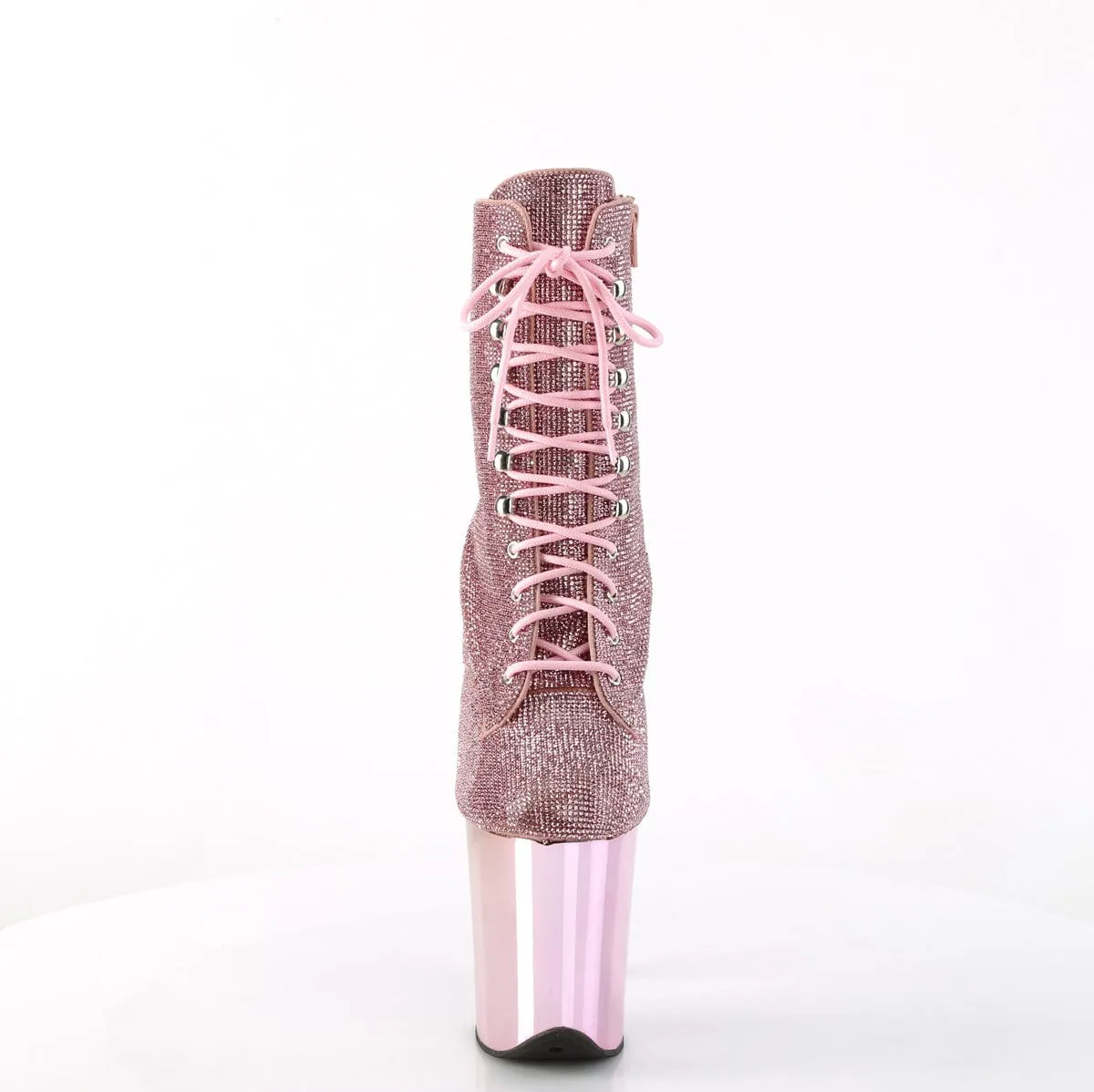 FLAMINGO-1020CHRS Baby Pink Rhinestones/Baby Pink Chrome