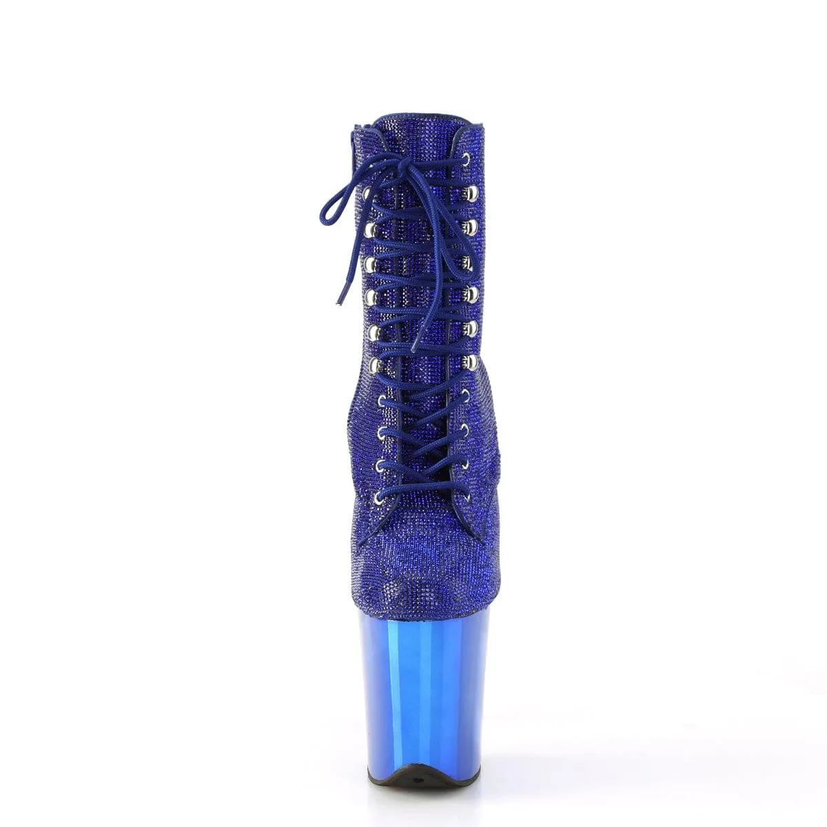 FLAMINGO-1020CHRS Royal Blue Rhinestones/Royal Blue Chrome