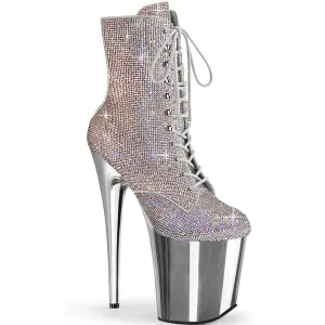 FLAMINGO-1020CHRS Silver Multi Rhinestones/Silver Chrome
