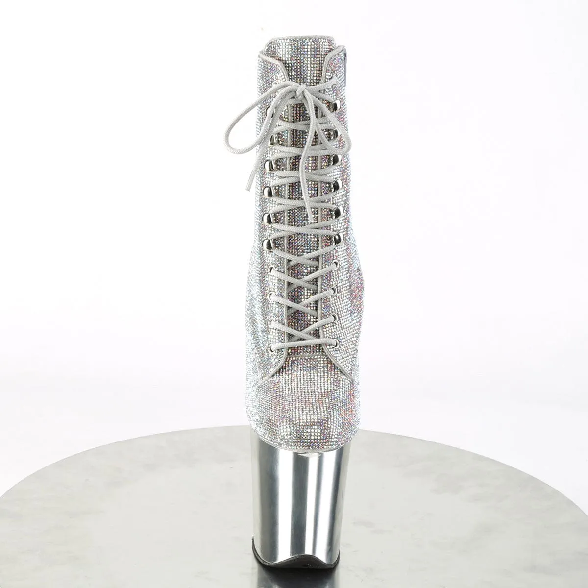 FLAMINGO-1020CHRS Silver Multi Rhinestones/Silver Chrome