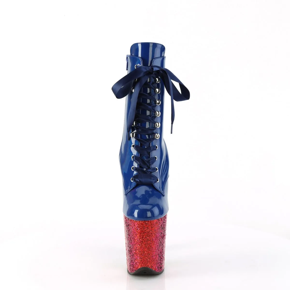 FLAMINGO-1020HG Royal Blue Hologram Patent/Rainbow Glitter