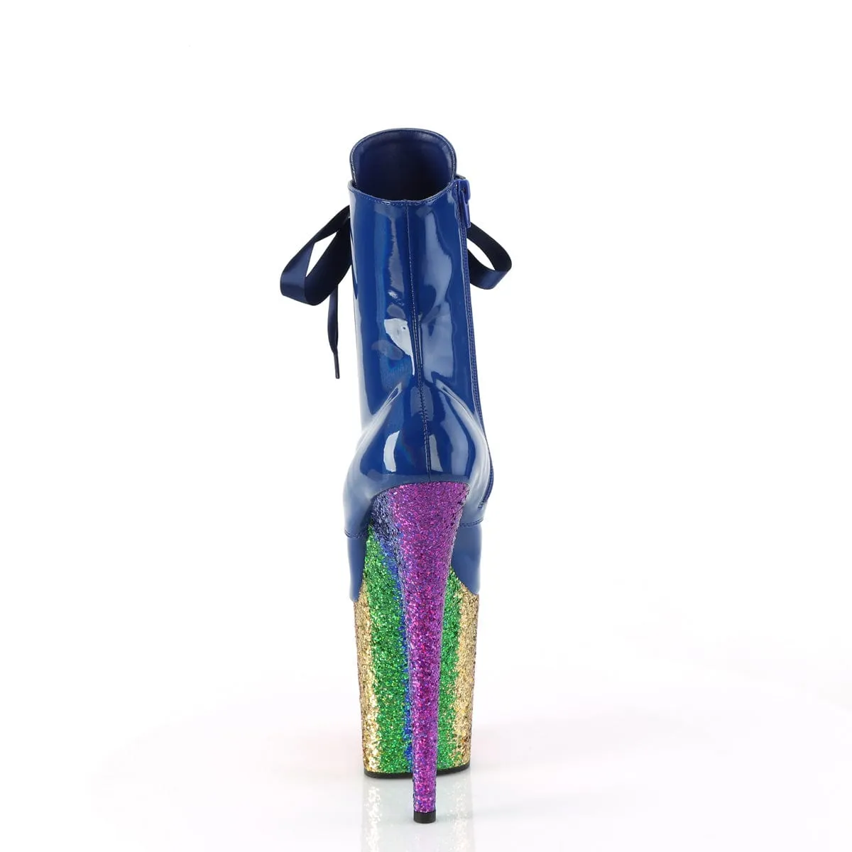 FLAMINGO-1020HG Royal Blue Hologram Patent/Rainbow Glitter