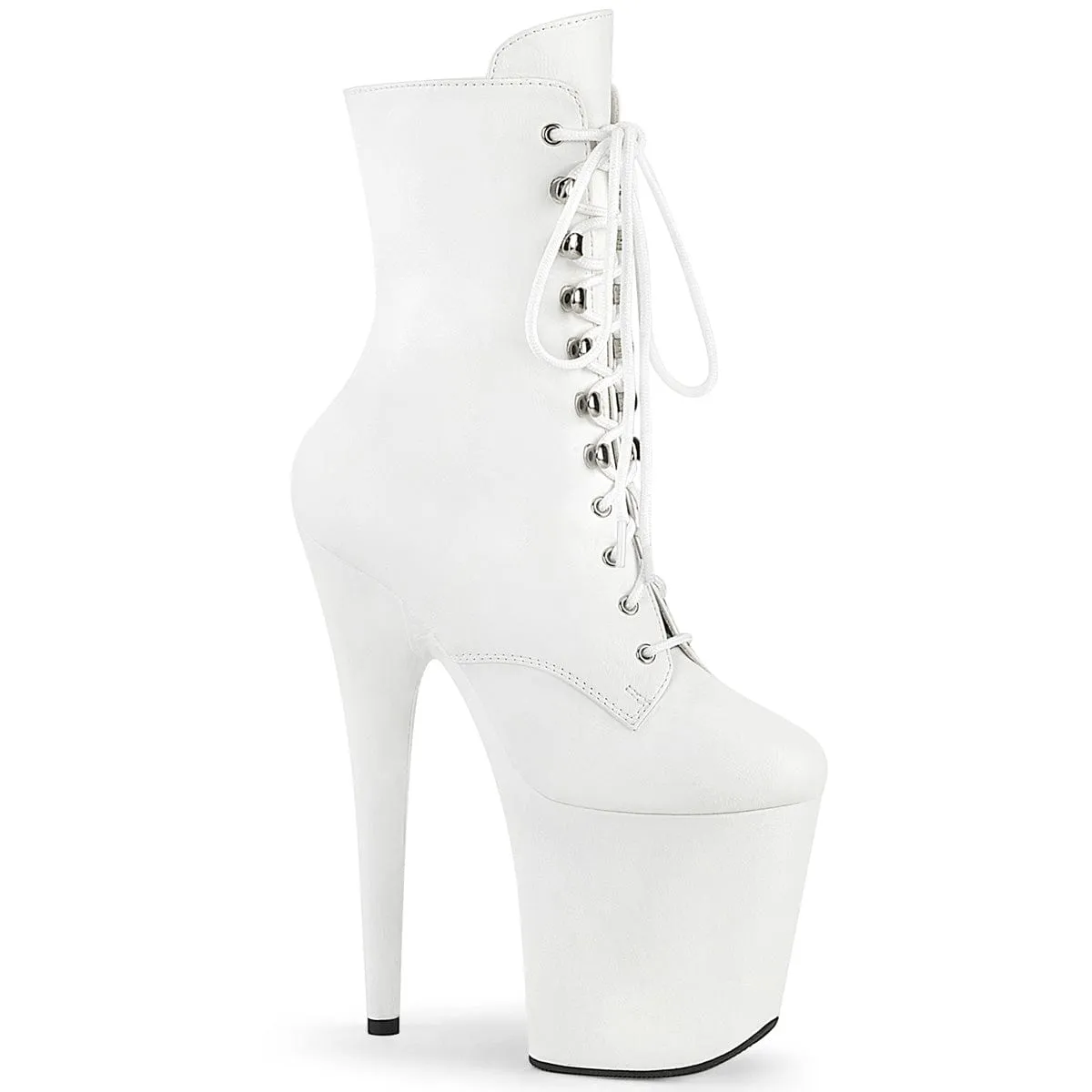 FLAMINGO-1020WR White Faux Leather/White Faux Leather