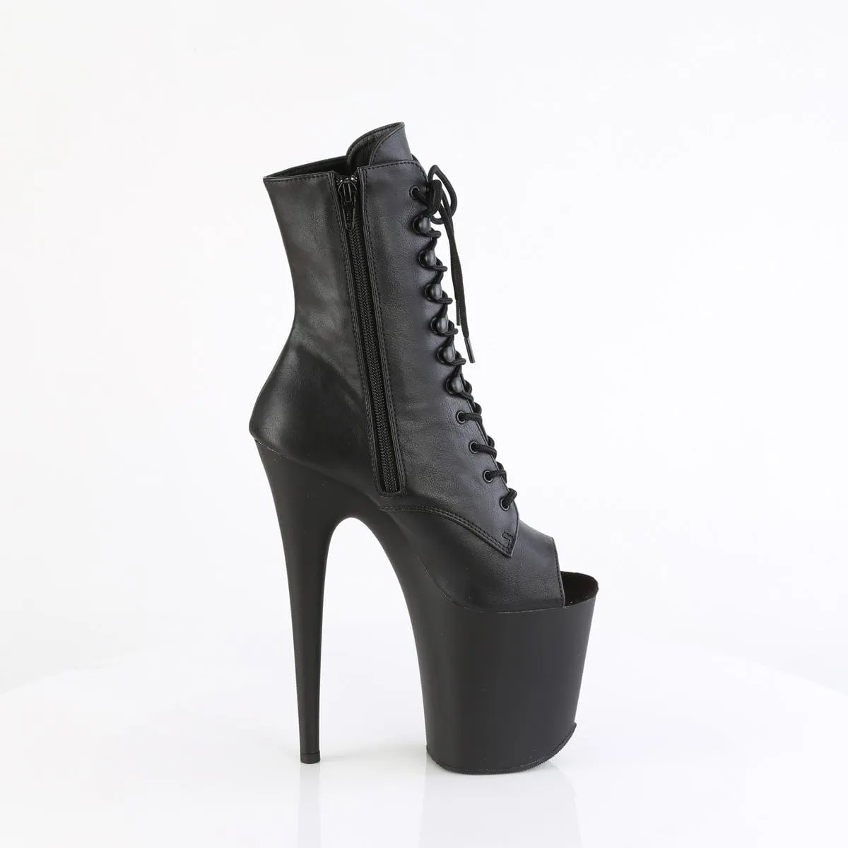 FLAMINGO-1021 Black Faux Leather/Black Matte