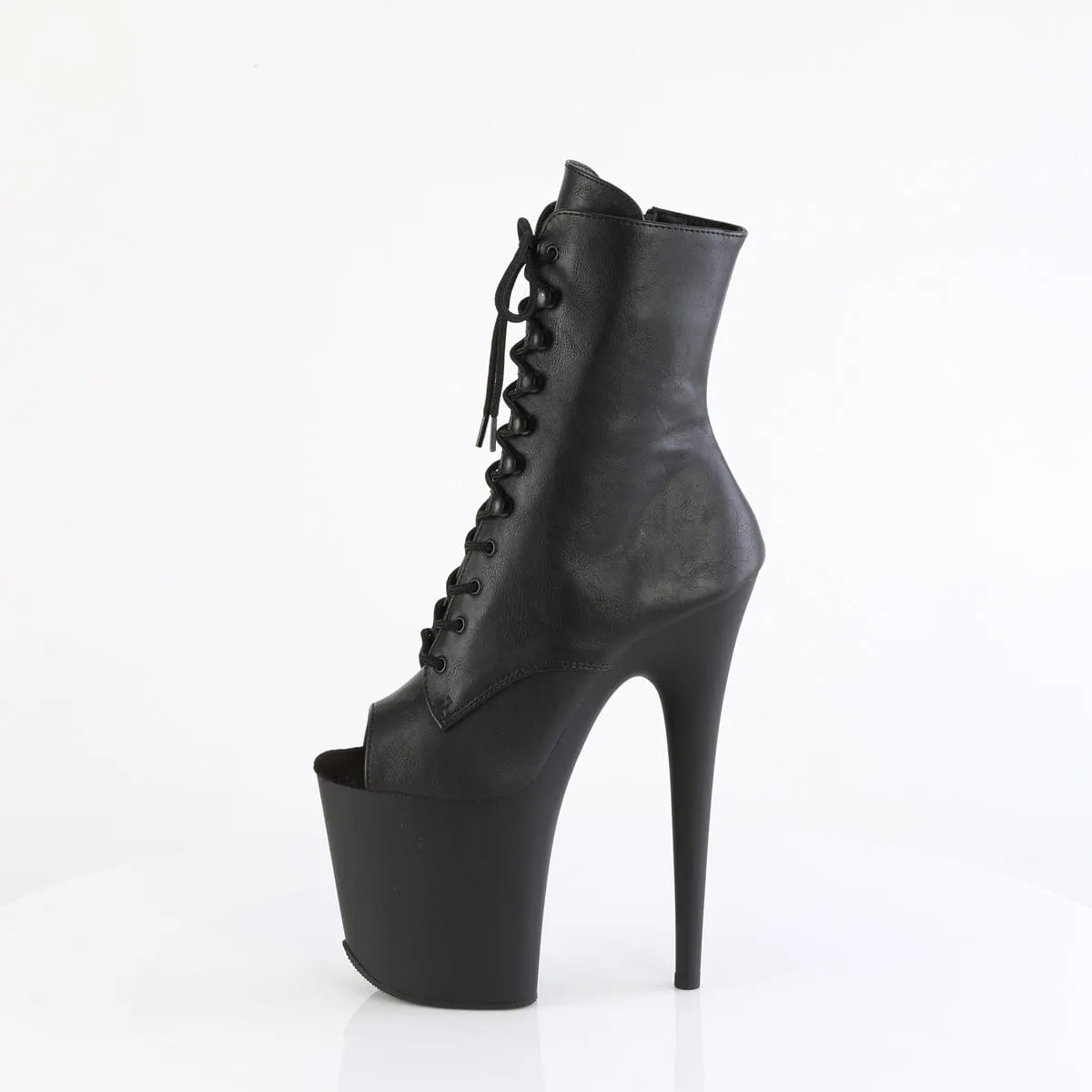 FLAMINGO-1021 Black Faux Leather/Black Matte