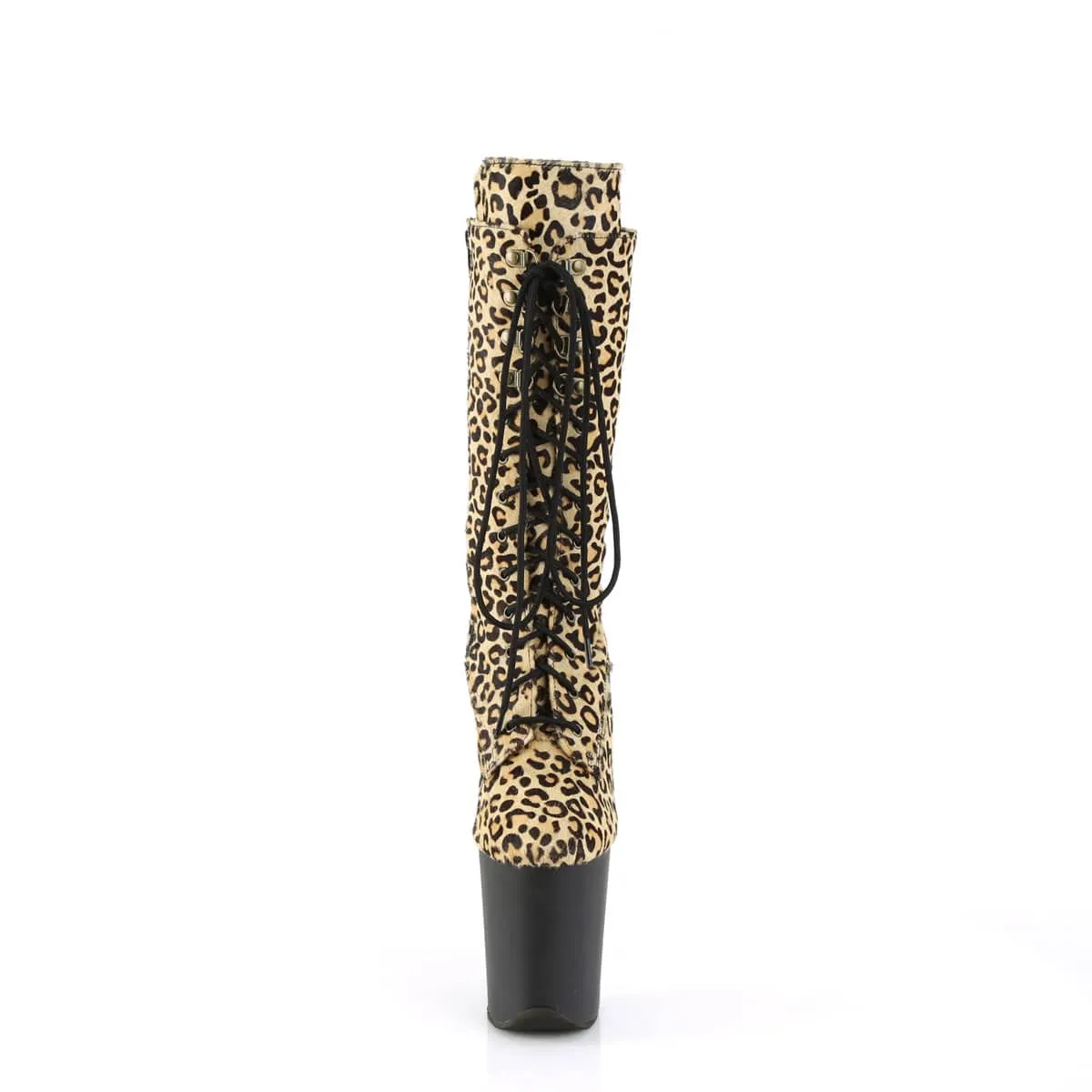 FLAMINGO-1050LP Leopard Print Pony Hair/Black Matte