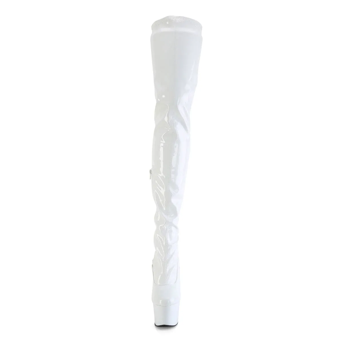 FLAMINGO-3000 White Stretch Patent/White