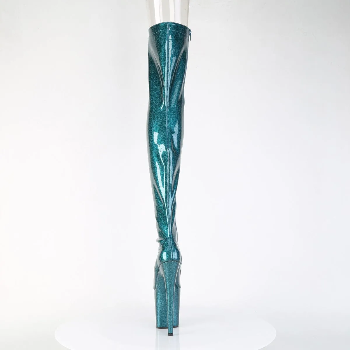 FLAMINGO-3021GP Teal Glitter Patent/M