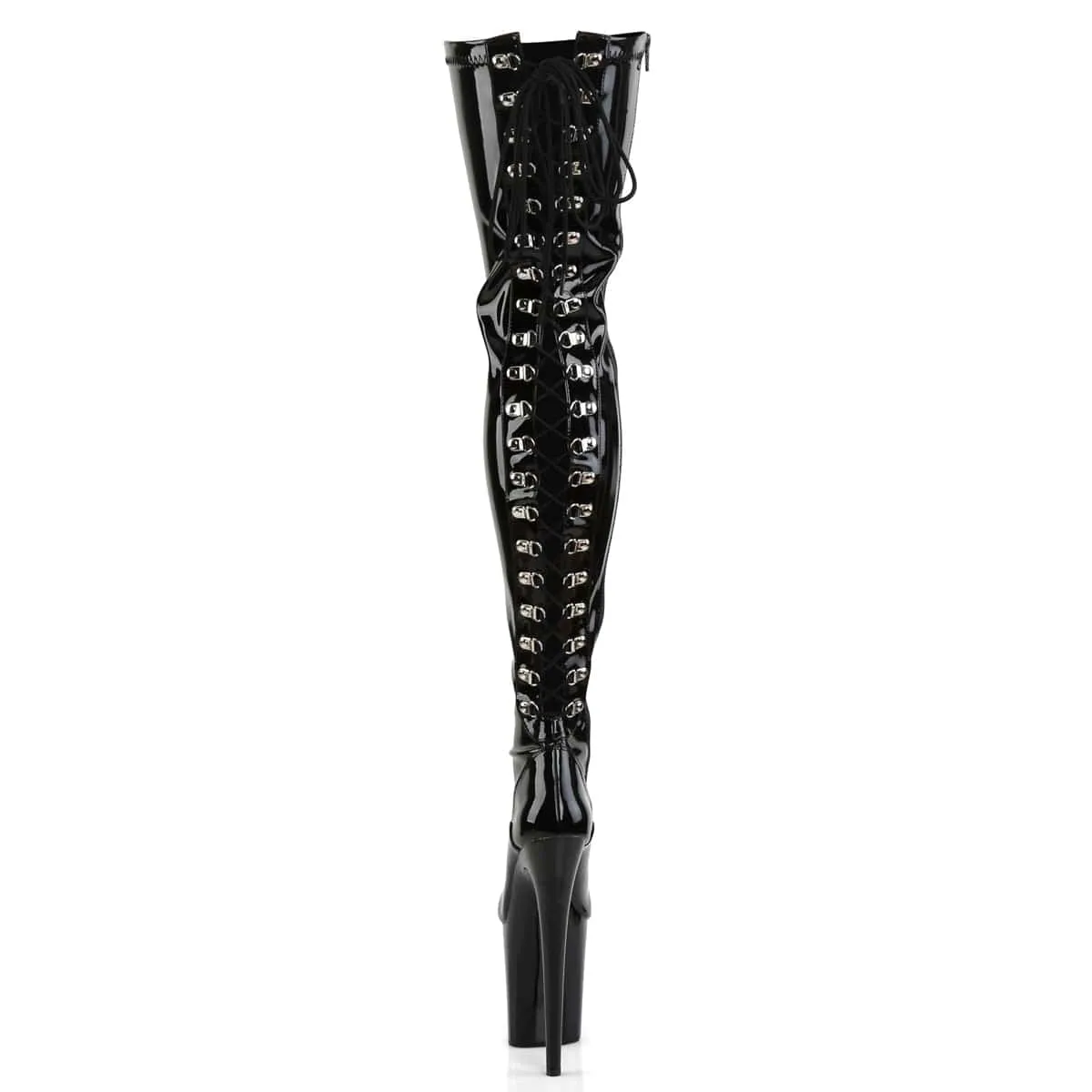 FLAMINGO-3063 Black Stretch Patent/Black