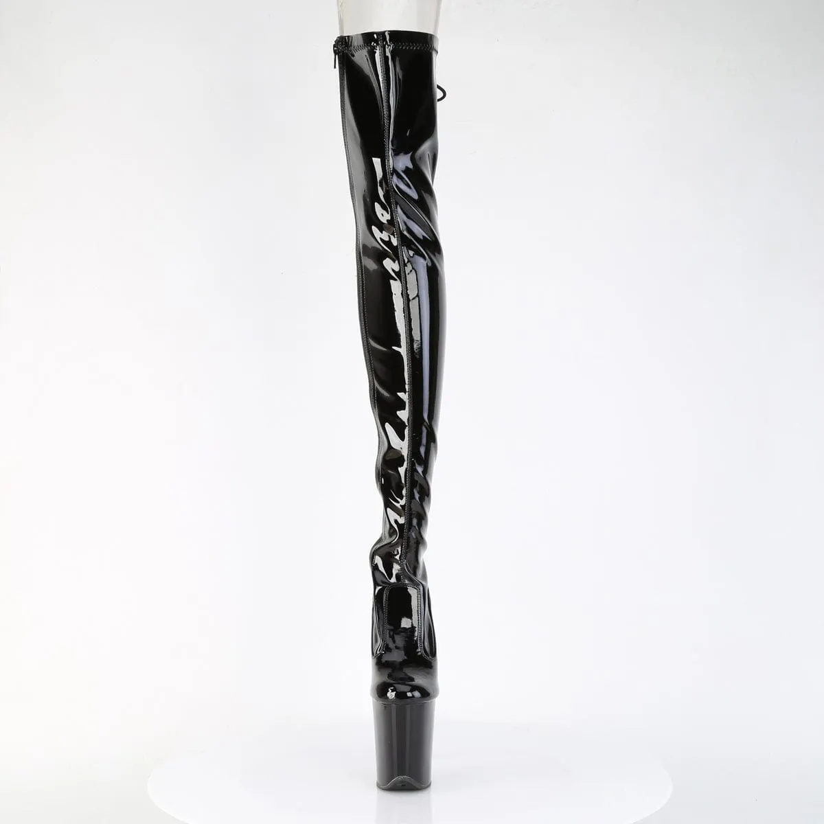 FLAMINGO-3850 Black Stretch Patent/Black