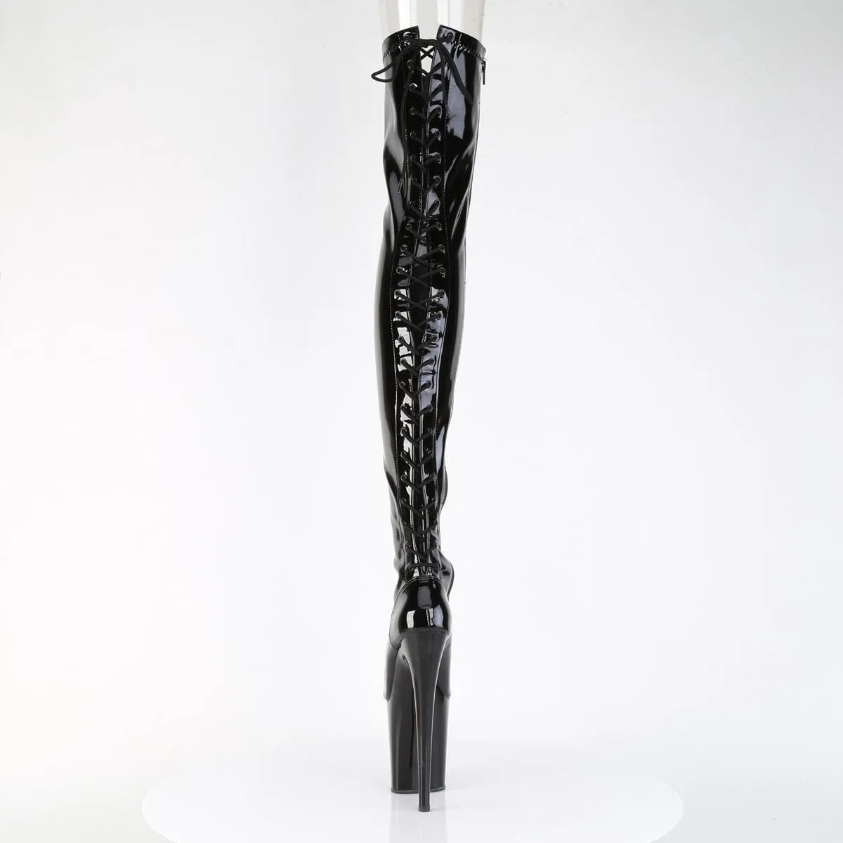 FLAMINGO-3850 Black Stretch Patent/Black