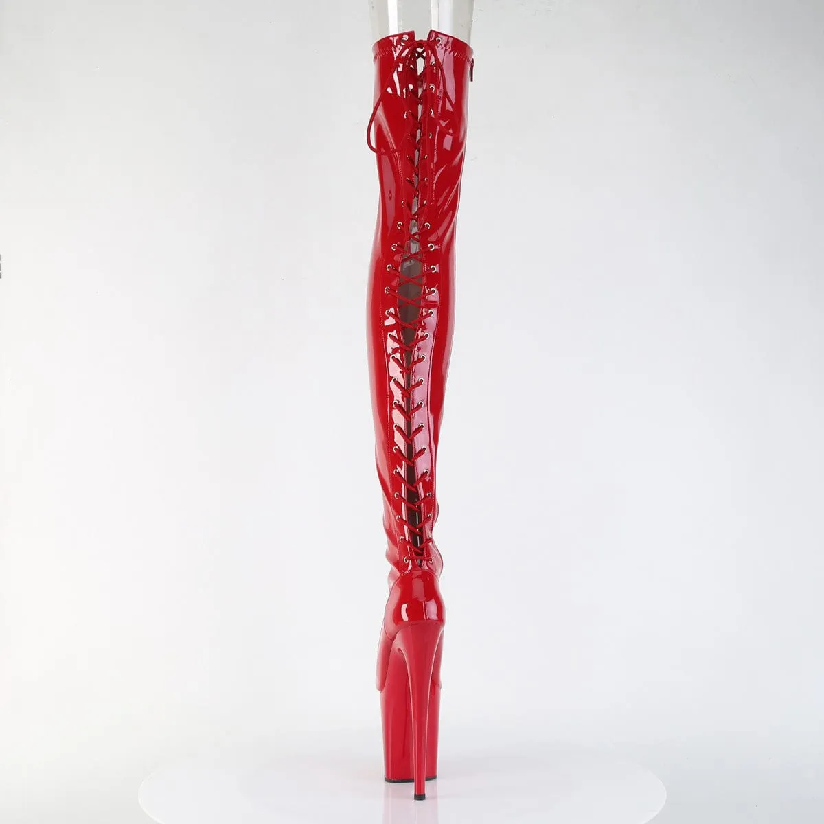 FLAMINGO-3850 Red Stretch Patent/Red