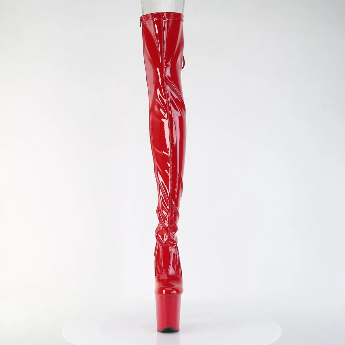 FLAMINGO-3850 Red Stretch Patent/Red