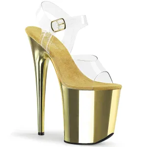 FLAMINGO-808 Clear/Gold Chrome
