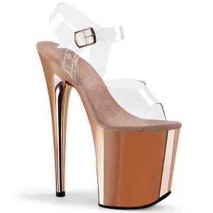 FLAMINGO-808 Clear/Rose Gold Chrome