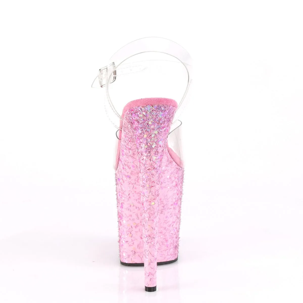 FLAMINGO-808CF Clear/Pink Confetti